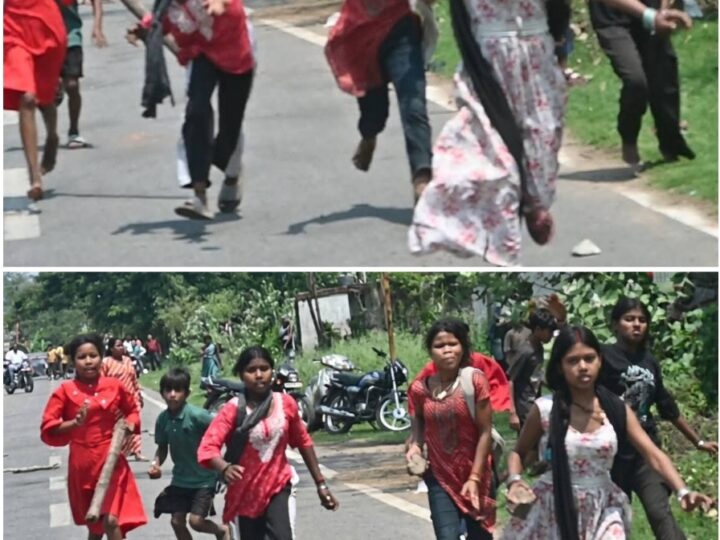 हवाई अड्डा के समीप अवैध बस्ती हटाने गई टीम पर पथराव, दो जवान घायल