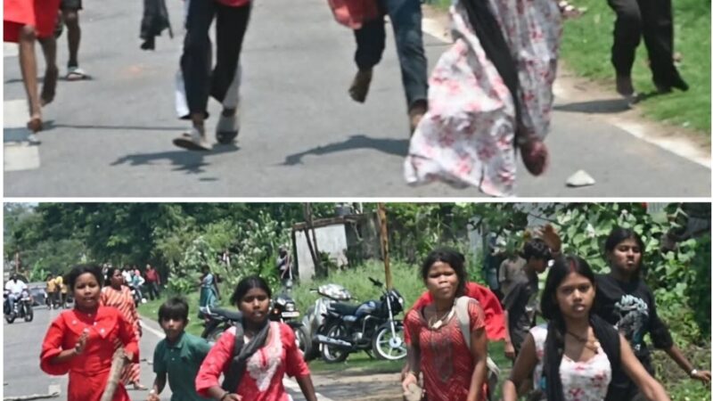 हवाई अड्डा के समीप अवैध बस्ती हटाने गई टीम पर पथराव, दो जवान घायल