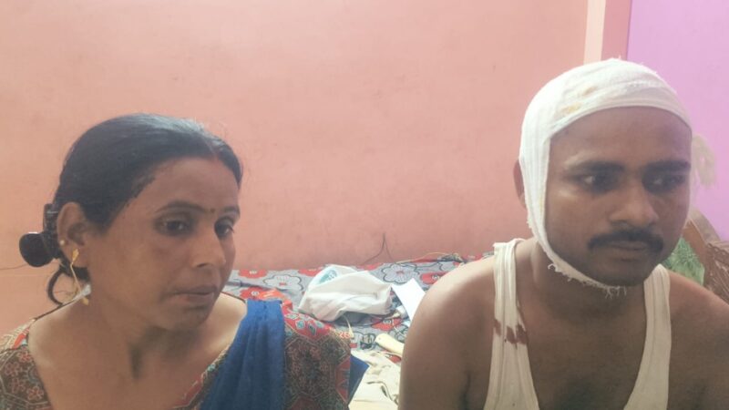घर के बाहर शराबखोरी का विरोध करने पर महिला व देवर पर हमला, सिर फूटा