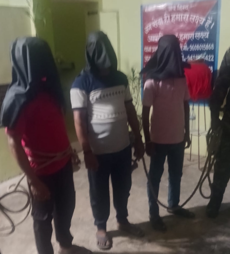 आसनापानी से गिरफ्तार तीन आरोपी को न्यायिक हिरासत में भेजा