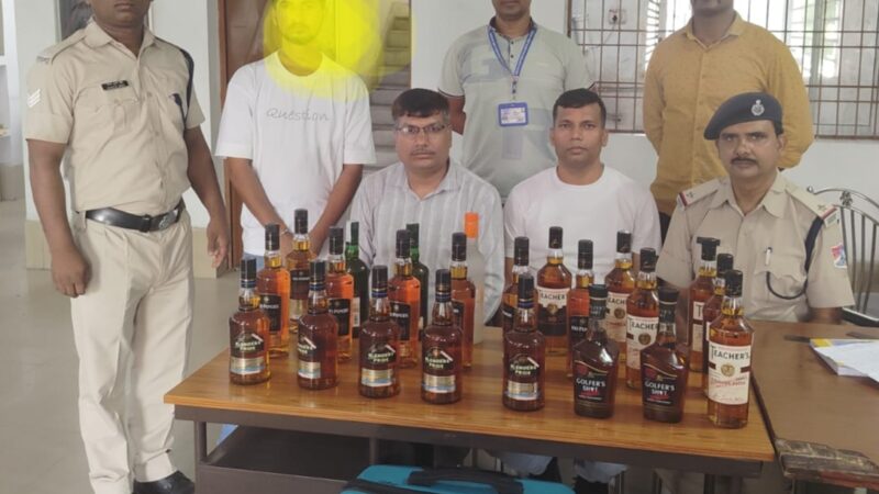 कोसी एक्सप्रेस से 34 हजार रुपए का शराब ले जाते एक गिरफ्तार