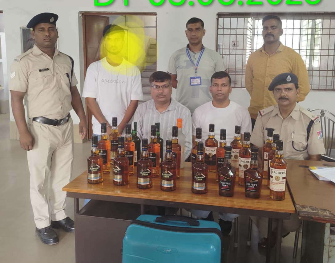 कोसी एक्सप्रेस से 34 हजार रुपए का शराब ले जाते एक गिरफ्तार